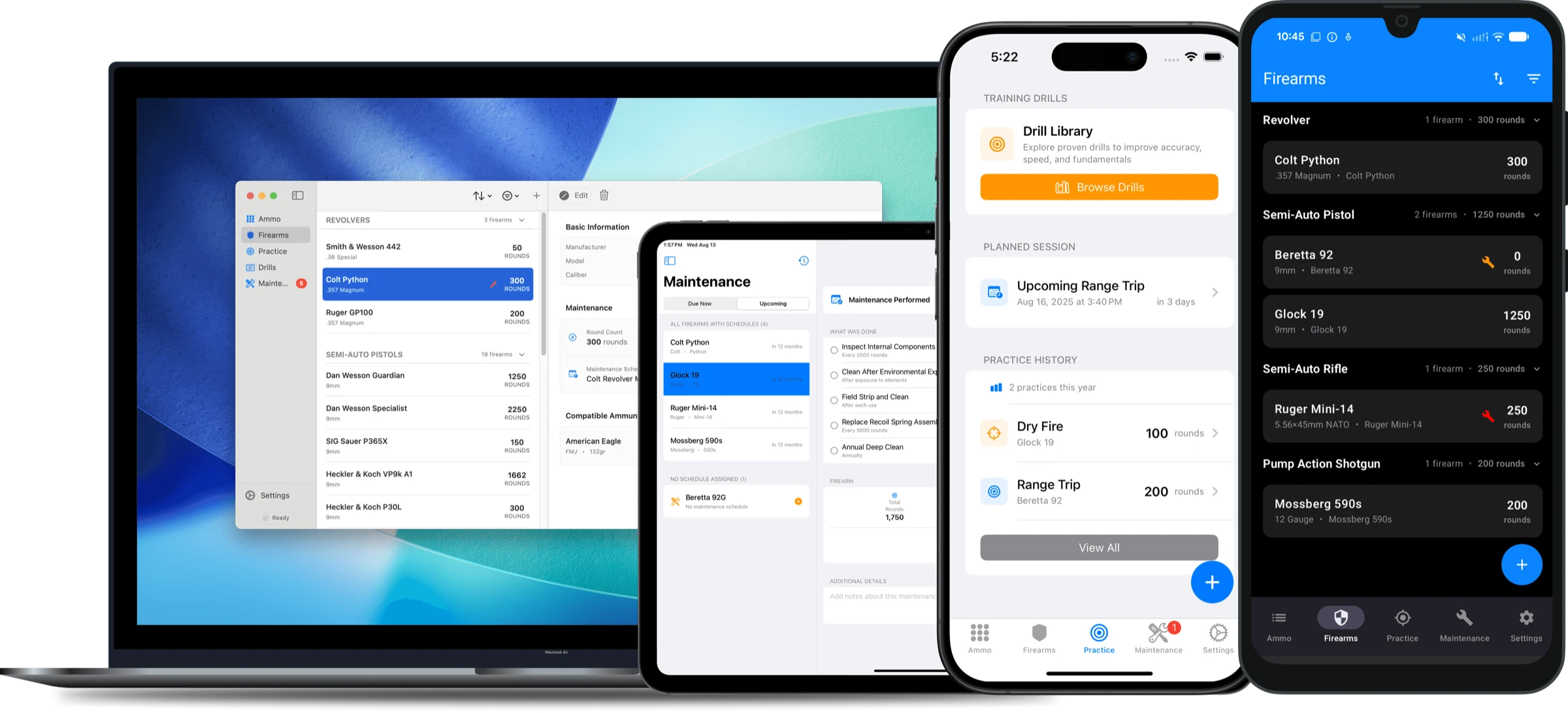 RangeReady on iPhone, iPad, Mac, and Android